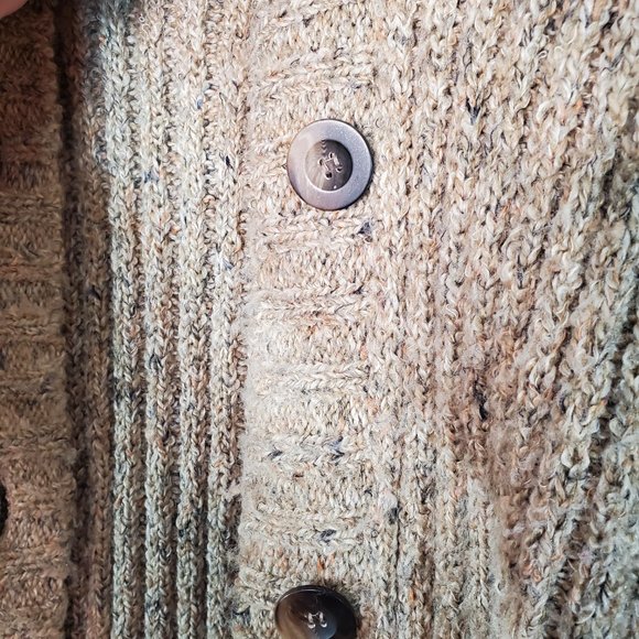 Charter Club Petite Tan Light Brown Button Up Knit Collared Cardigan Swe… - Picture 6 of 12